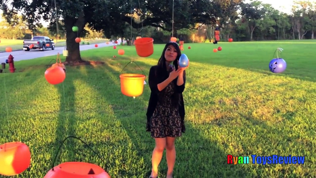 SURPRISE TOYS CHALLENGE in Halloween Jackolantern Egg Surprise Blind Bags MLP Ryan ToysReview