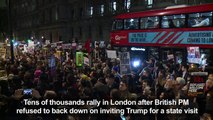 Tens of thousands join anti-Trump rally in London