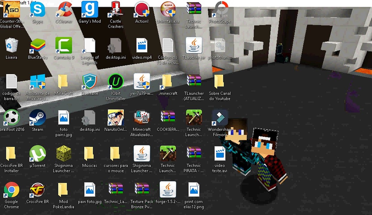 Jogando kit pvp