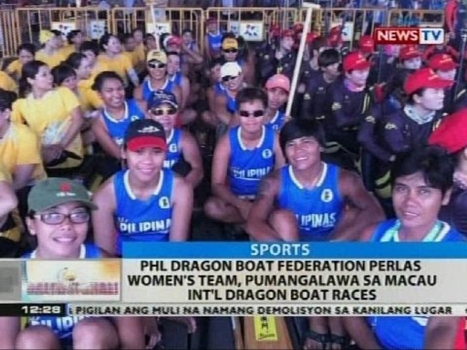 PHL Dragon Boat Federation Perlas Women's Team, pumangalawa sa Macau Int'l Dragon Boat races