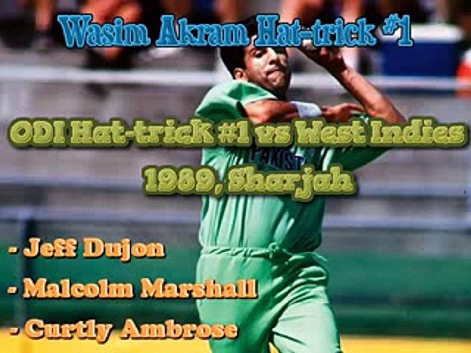 Wasim Akram All Hat Tricks
