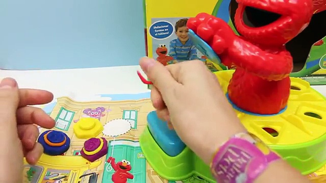 Play doh Cookie Monster Sesame Street Stop motion animation Monstruo de las galletas
