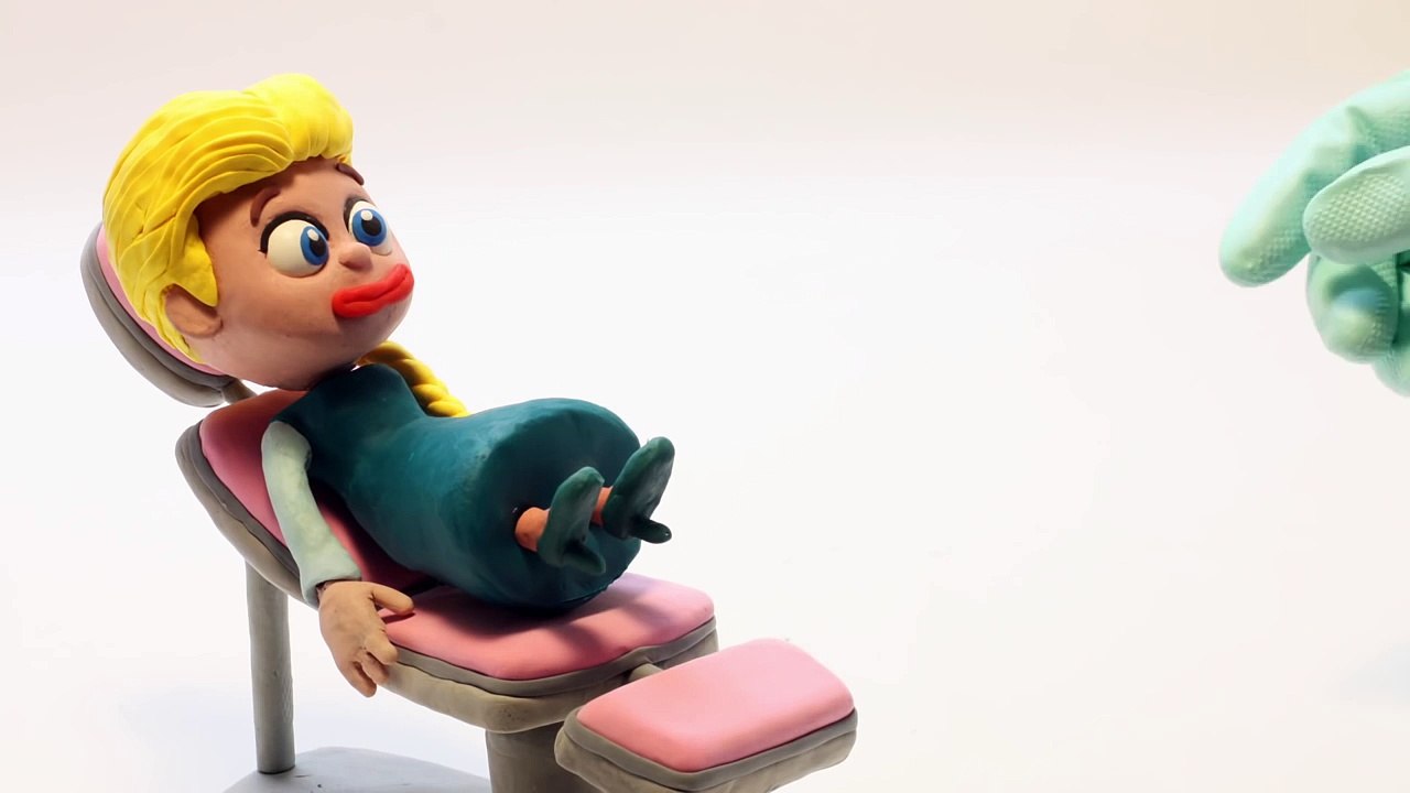 Frozen Elsa Gets Braces Brackets Dentist Visit Play Doh Animation Movies Prank Stop Motion Videos