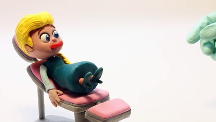 Frozen Elsa Gets Braces Brackets Dentist Visit Play Doh Animation Movies Prank Stop Motion Videos