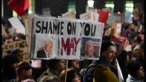 Miles de personas protestan en Reino Unido por el veto migratorio de Trump