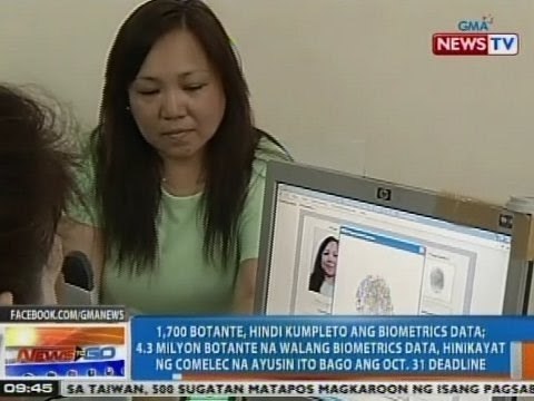 NTG: 1,700 botante, hindi kumpleto ang biometrics data