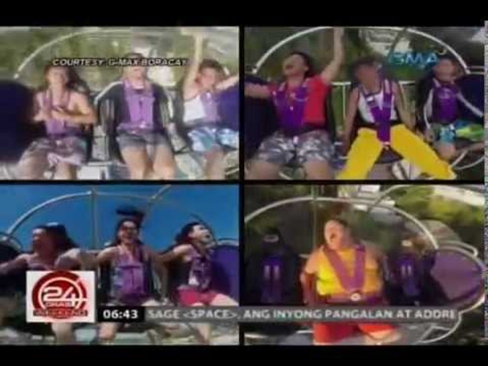 24Oras: Mala-slingshot ride sa Boracay, dinarayo ng mga adrenaline junkie
