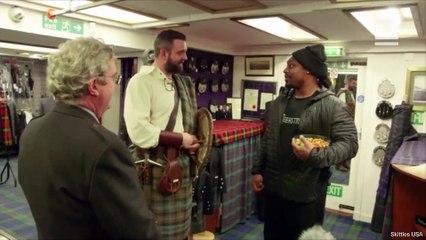 Marshawn Lynch and Skittles invade Scotland on eve of Super Bowl