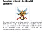 Como fazer o Monstro Arch Knight [ Lendários ]  2017