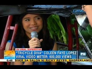 Download Video: Ride and sing like the 'Tricycle Diva,' Coleen Faye Lopez | Unang Hirit