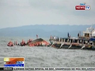 NTG: Lantsa sa Ormoc, Leyte, tumaob at lumubog; bilang ng patay, umakyat na sa 39