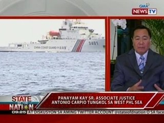 SONA: Panayam kay Sr. Assoc. Justice Antonio Carpio kaugnay ng West PHL Sea