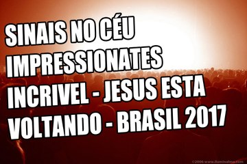 Incrível sinal no céu de Goiânia Brasil 2017