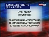 NTVL: Cancelled Flights (July 04, 2015)