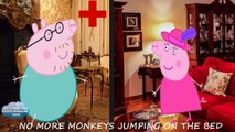 5 PEPPA PIG Jumping on the bed - Five little monkeys peppa pig jumping on the bed Kids Songs