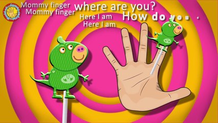PJ Masks Pig Lollipop Finger Family. Superhero Nursery Rymes