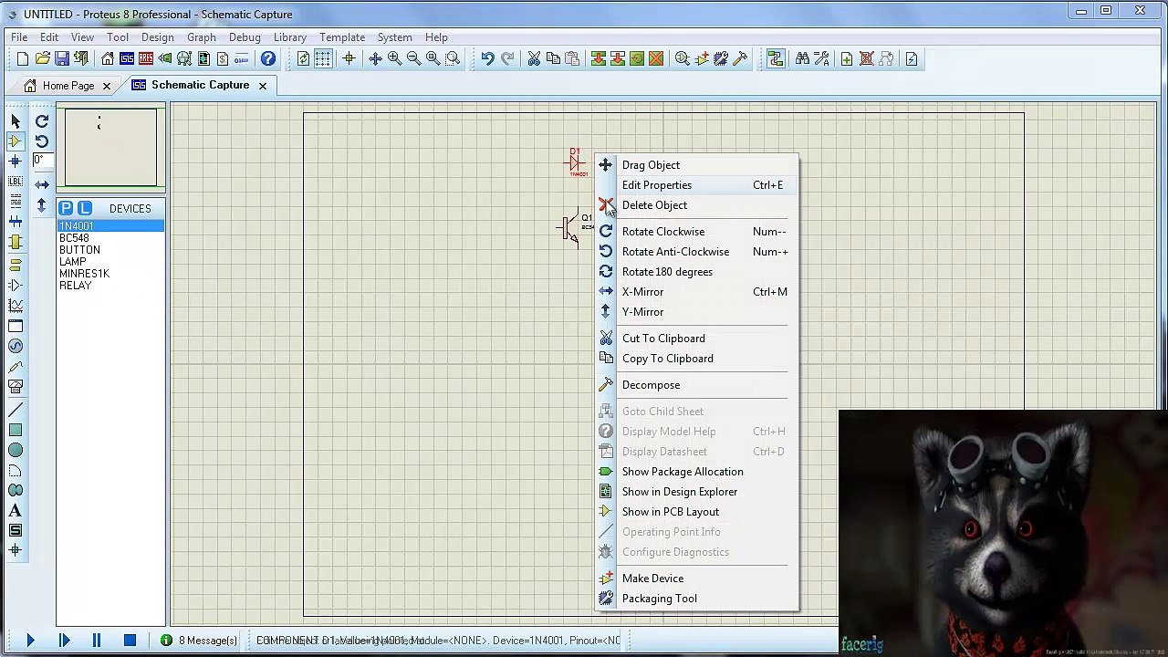 Video Aula - Acionando Relé no Proteus