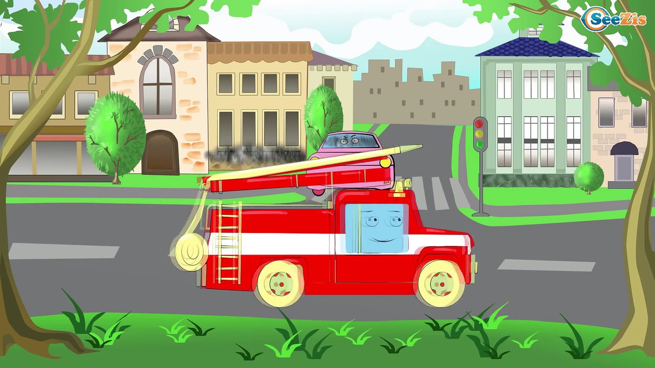 Eğitici çizgi film - Kamyon, Ekskavatör ve Vinç - Akıllı arabalar. İş makineleri çizgi film