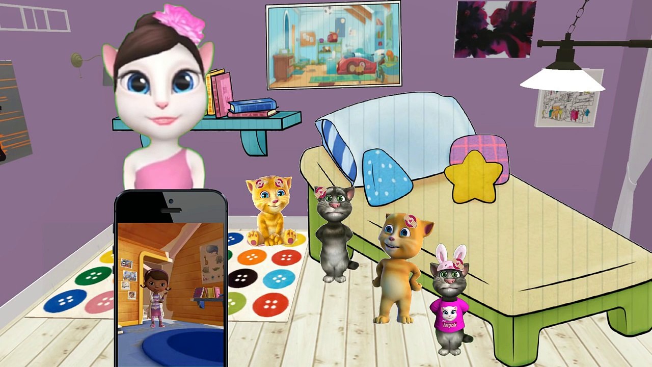 5 Little cats jumping on the bed Doc McStuffins