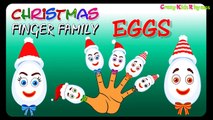 Finger Family Nursery Rhymes | Christmas Eggs Surprise for Children | Daddy Finger Song Animated