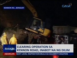 Saksi: Clearing operations sa Kennon Road, inabot na ng dilim