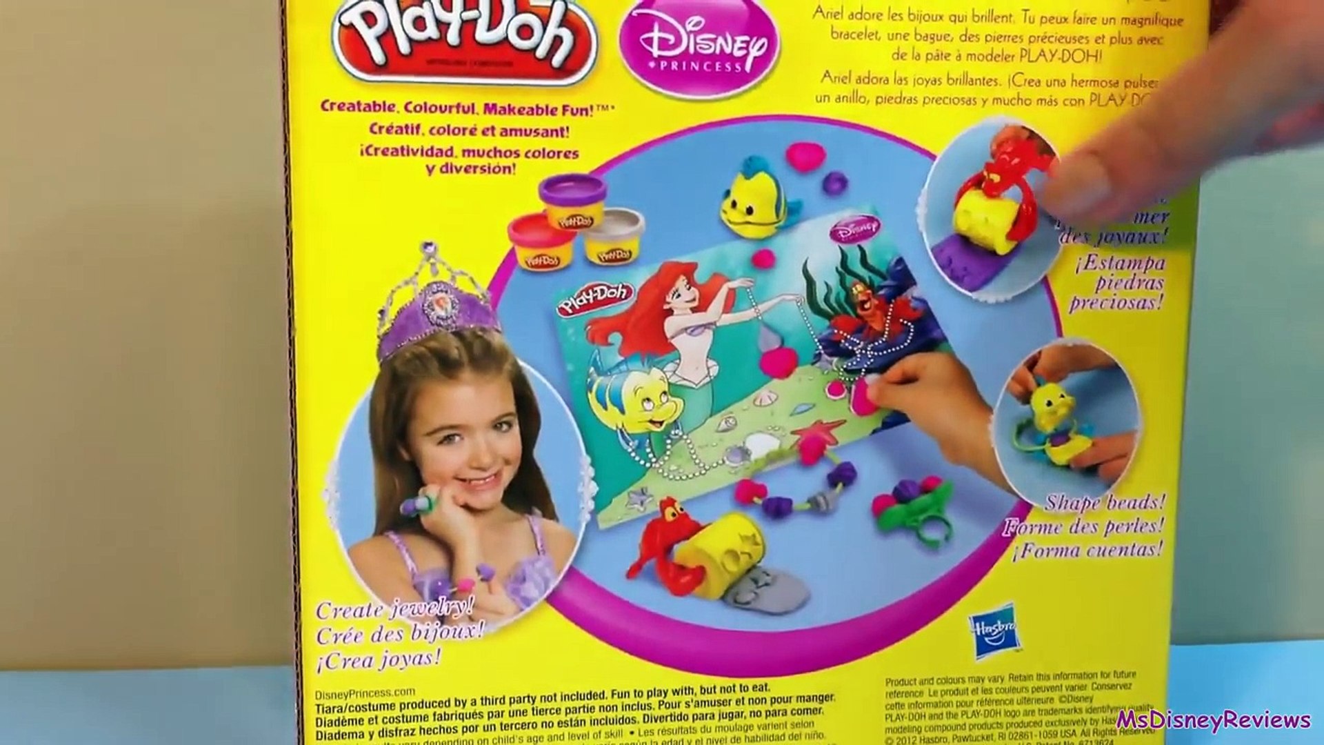 ariel play doh set