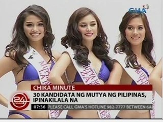 24Oras: 30 kandidata ng Mutya ng Pilipinas, ipinakilala na