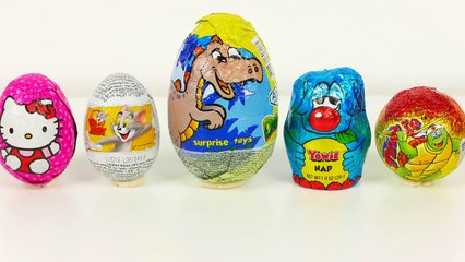 Surprise Eggs Tom and Jerry Hello Kitty Yowie Dinosaur Turtle Toys