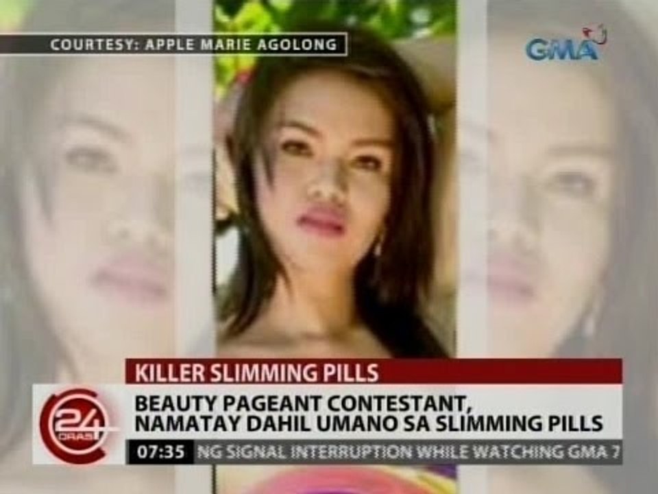 24Oras: Beauty pageant contestant, namatay dahil umano sa slimming pills