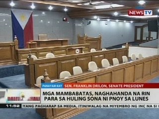 Mga mambabatas, naghahanda na rin para sa huling SONA ni PNoy sa Lunes