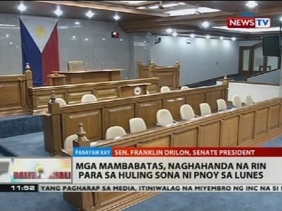 Mga mambabatas, naghahanda na rin para sa huling SONA ni PNoy sa Lunes