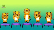 Tiger Cartoons Animation Singing Finger Family Nursery Rhymes for Preschool Childrens Song