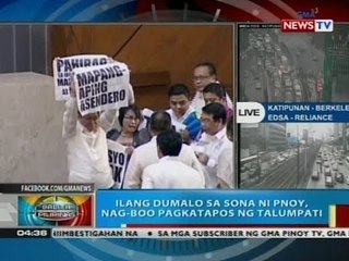 BP: Ilang dumalo sa SONA ni PNoy, nag-boo pagkatapos ng talumpati