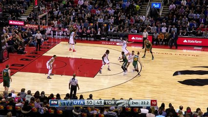 Rudy Gobert Goes Strong To The Rack | Jazz vs Raptors | January 5, 2017 | 2016 17 NBA Seas
