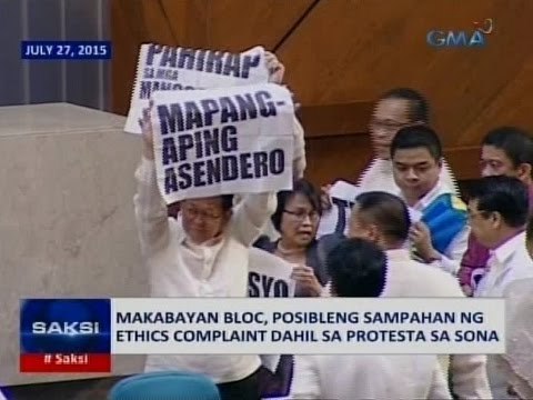 Saksi: Makabayan bloc, posibleng sampahan ng ethics complaint dahil sa protesta sa SONA