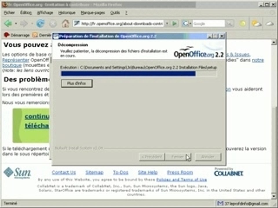 Installation OpenOffice PC