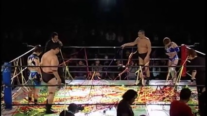 Kana and Yoshiaki Fujiwara VS Carlos Amano and Yuuki Ishikawa 1-10-11 華名&藤原喜明vs石川雄規&カルロス天野