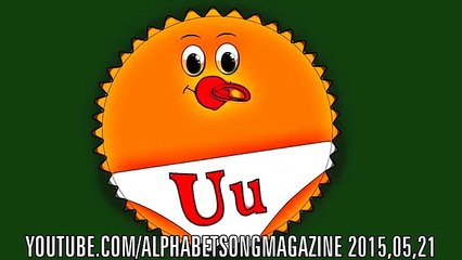 Alphabet Song with Big and Small Letter U to teach and learn ABCs