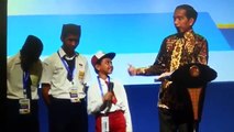 Bocah SD Ini Salah Sebut Ikan Tongkol jadi Kont*l di Depan Jokowi