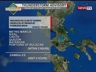 NTVL: Weather update as of 2:45 p.m. (August 03, 2015)