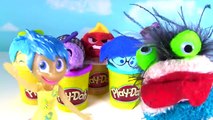 Disney INSIDE OUT Learning Colors Play Doh Surprise Toy Cans! Tsums Tsums Mystery Minis!