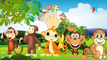 Finger Family CARTOON MONKEY Finger family Nursery Rhymes For Children