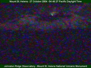 Mount Saint Helens Mt St eruption 2004-10-27 time lapse