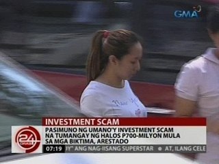Pasimuno ng umano'y investment scam na tumangay ng halos P700-Milyon mula sa mga biktima, arestado