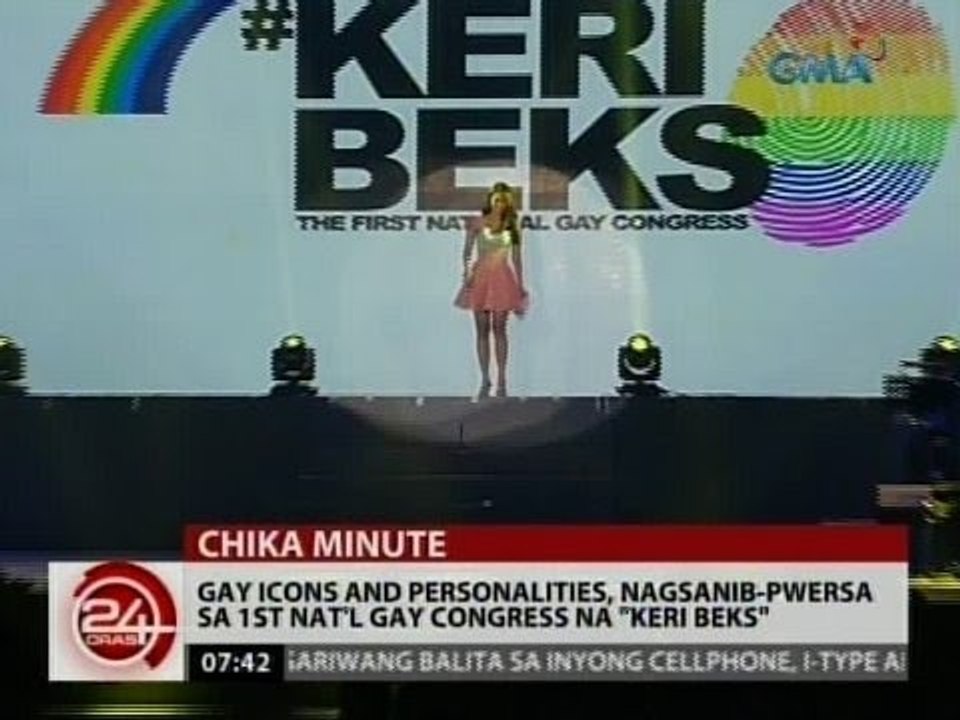 24Oras: Gay icons and personalities, nagsanib-pwersa sa 1st Nat'l Gay Congress na "Keri Beks"