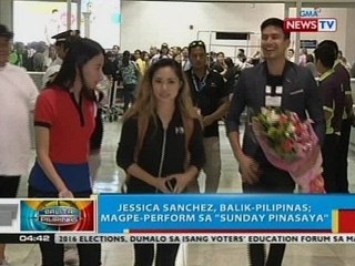 BP: Jessica Sanchez, balik-Pilipinas; magpe-perform sa "Sunday Pinasaya"