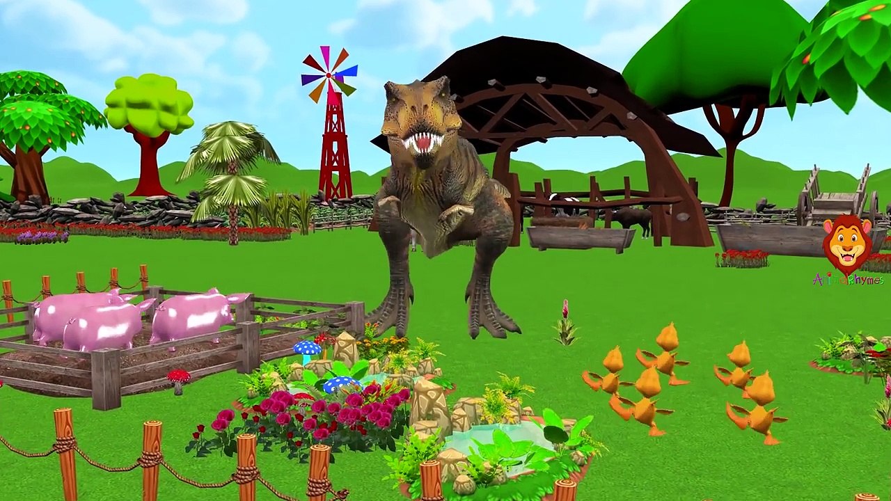 Dinosaurs Vs Gorilla Finger Family Nursery Rhymes For Children | Dinosaurs Cartoon Rhymes For Kids