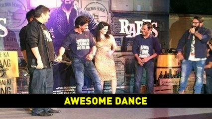 Nawazuddin Teaches His ENTRY Dance Steps To Shahrukh, Sunny Leone | Raess Success Party