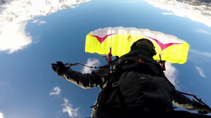 Speedriding Valfrejus 01/2017 - run du Seuil