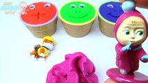 Play Dough Ice Cream Cups Surprise Toys Peppa Pig Paw Patrol Hulk Masha McQueen Cars 2 Pixar